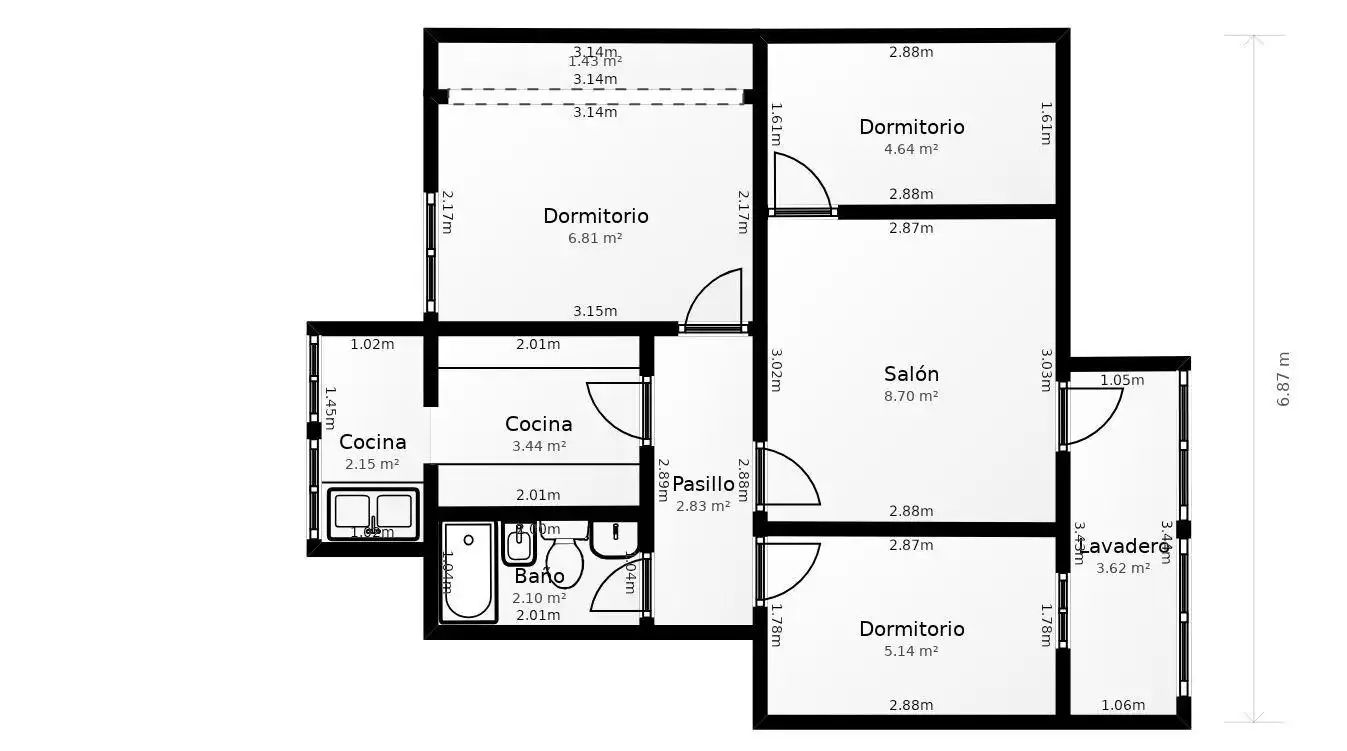 Flat for sale in Madrid