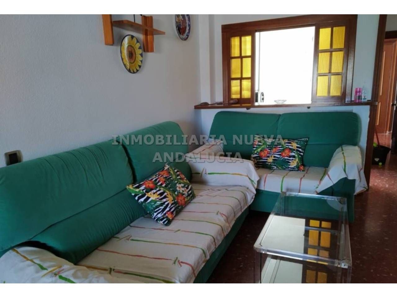 Living room of Flat to rent in  Almería Capital  with Terrace, Furnished and Community pool