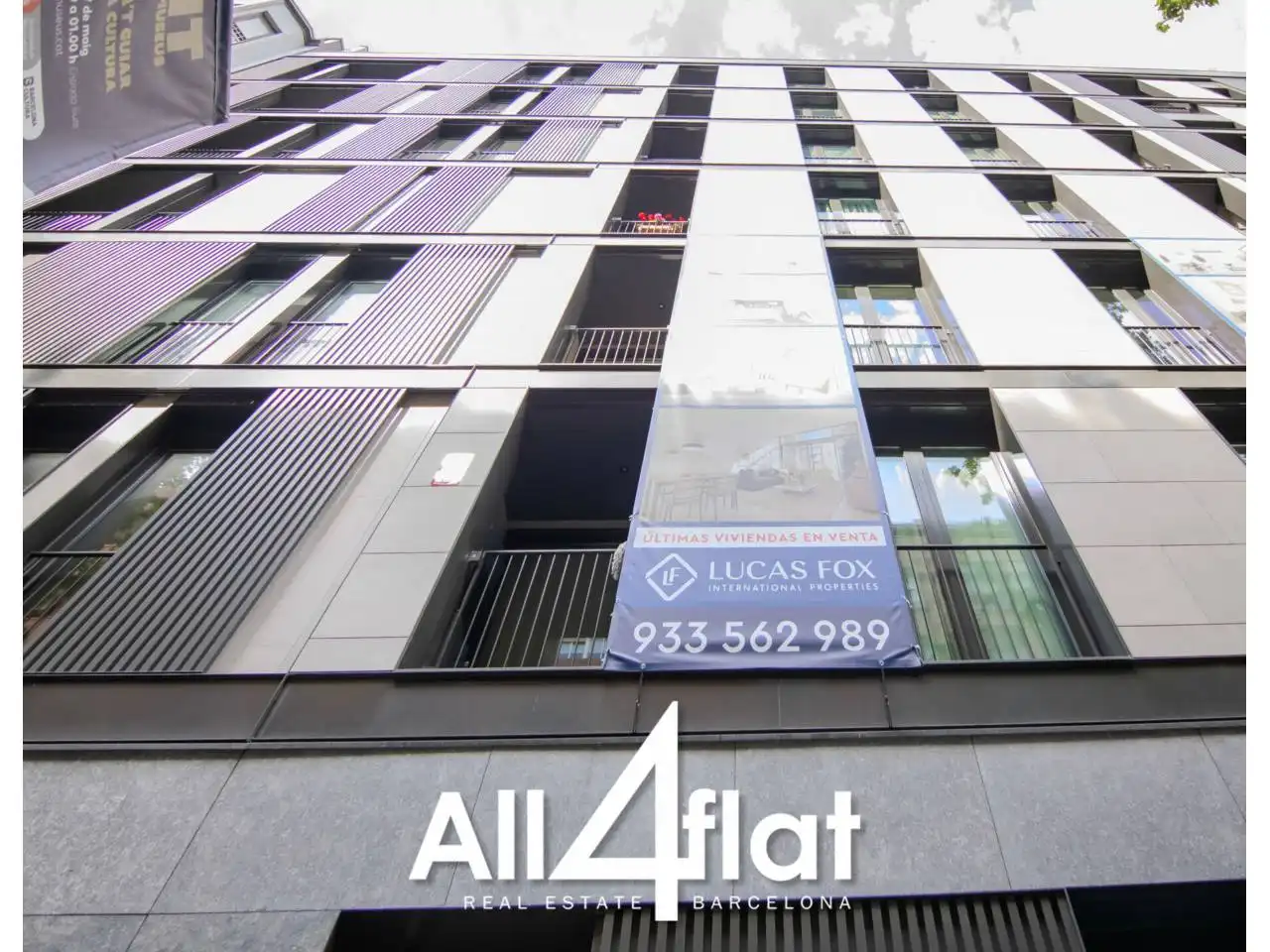 Exterior view of Flat for rent in Barcelona  with Air Conditioner, Heating and Furnished