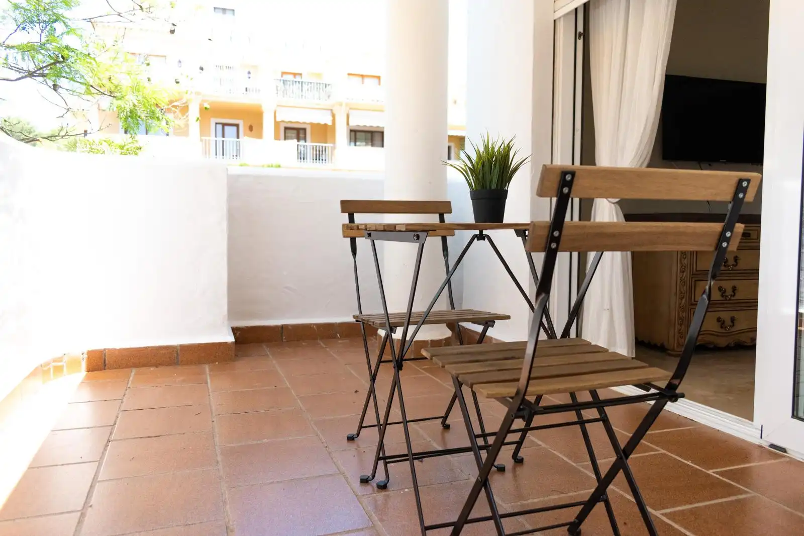 Terraza de Dúplex de alquiler en Marbella con Piscina, Amueblado y Piscina comunitaria