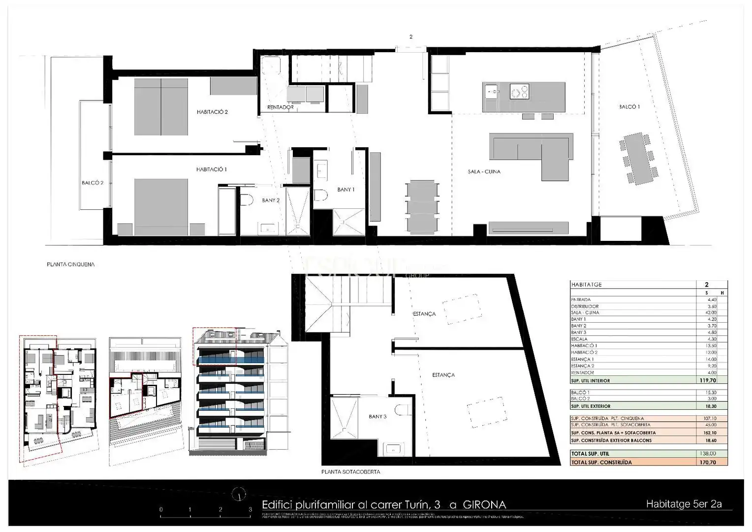 Dúplex en venta en Girona con Aire acondicionado, Calefacción y Terraza