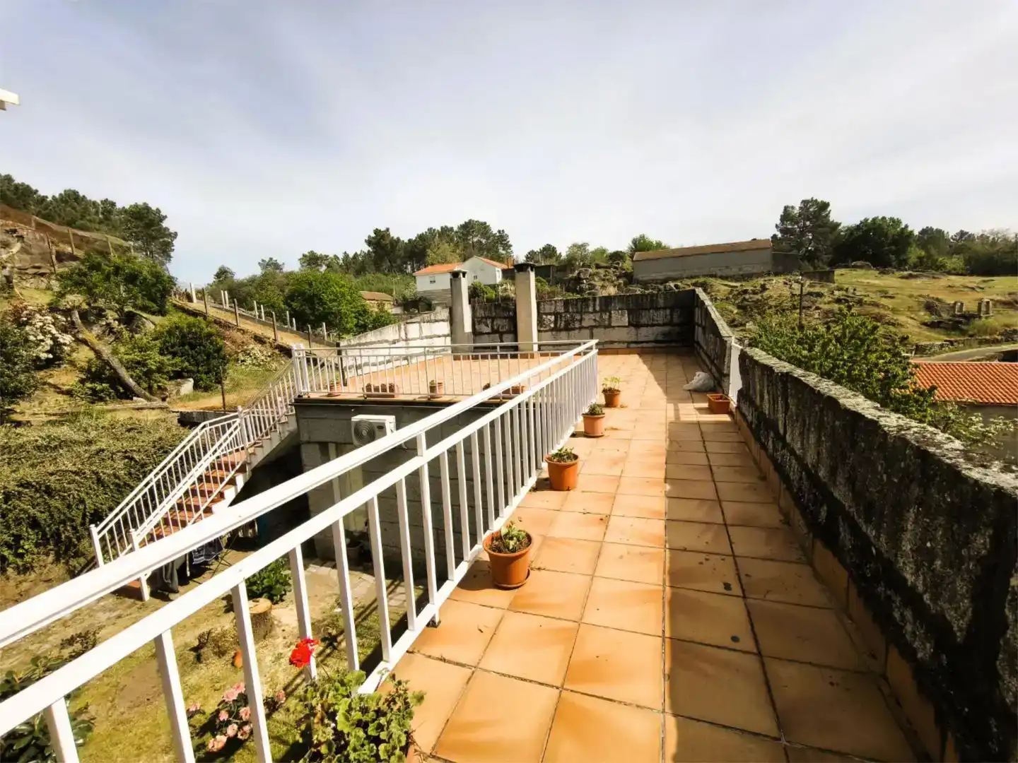 Terrassa de Casa o xalet en venda en Amoeiro amb Aire condicionat, Piscina i Balcó