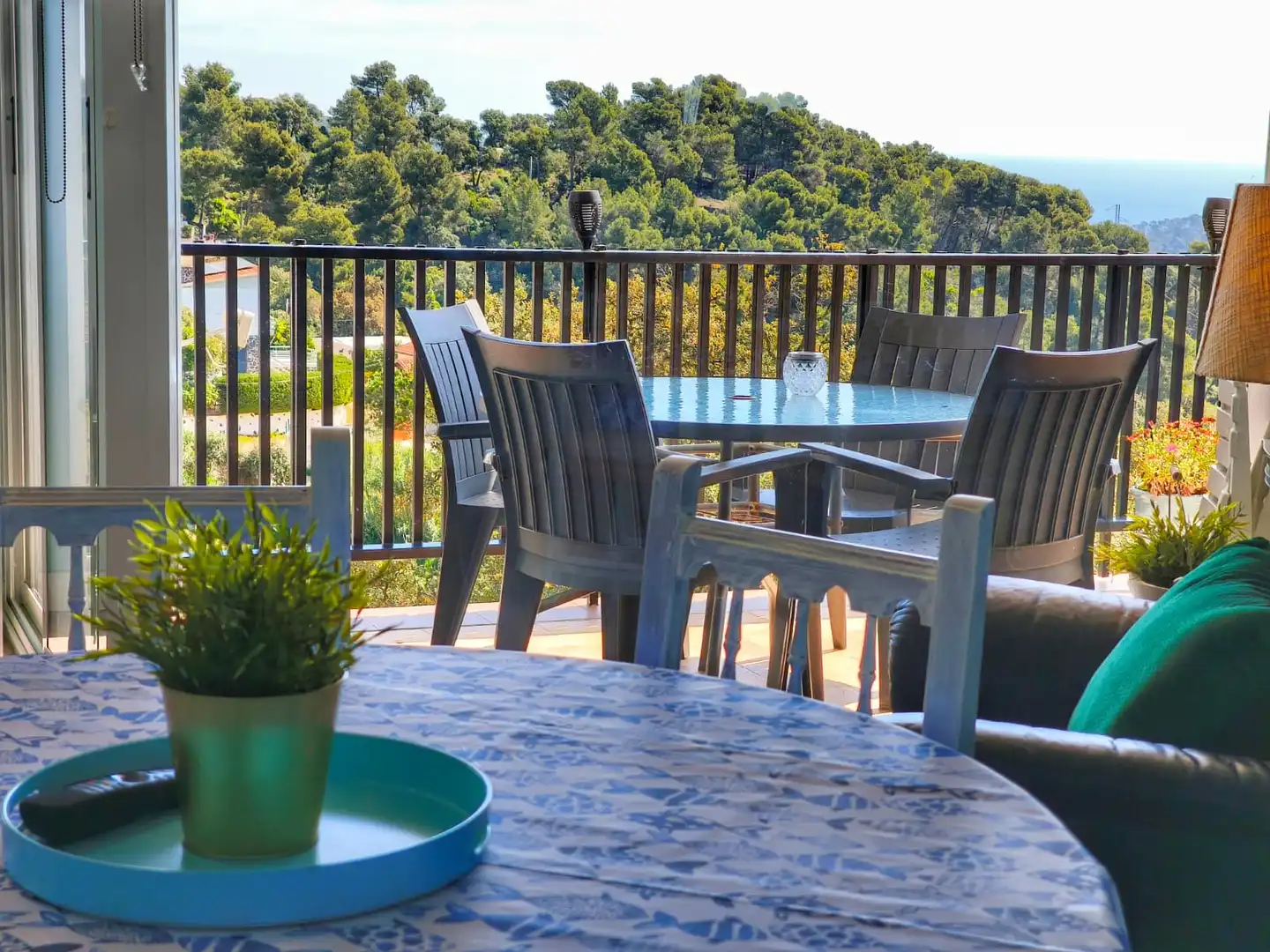 Terrasse von Wohnung zum Verkauf in Lloret de Mar mit Heizung, Privatgarten und Terrasse
