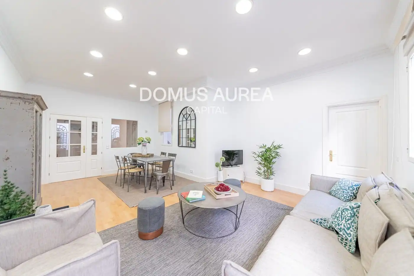 Wohnzimmer von Wohnung zur Miete in Madrid mit Klimaanlage, Heizung und Terrasse
