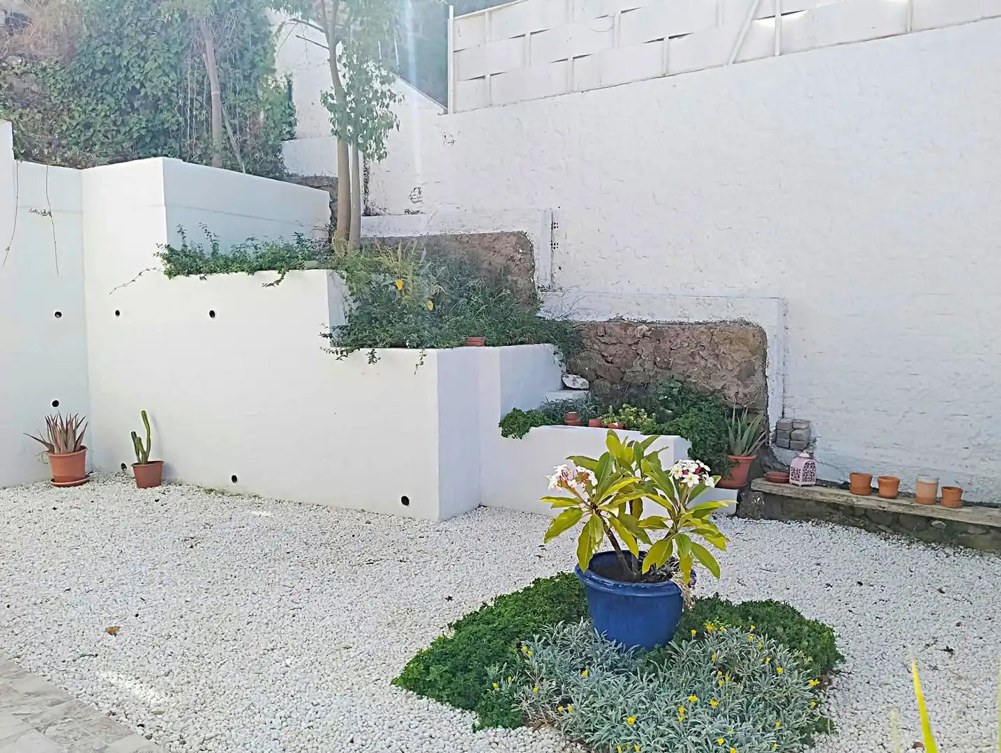 Garten von Wohnung zur Miete in Málaga mit Klimaanlage, Privatgarten und Terrasse