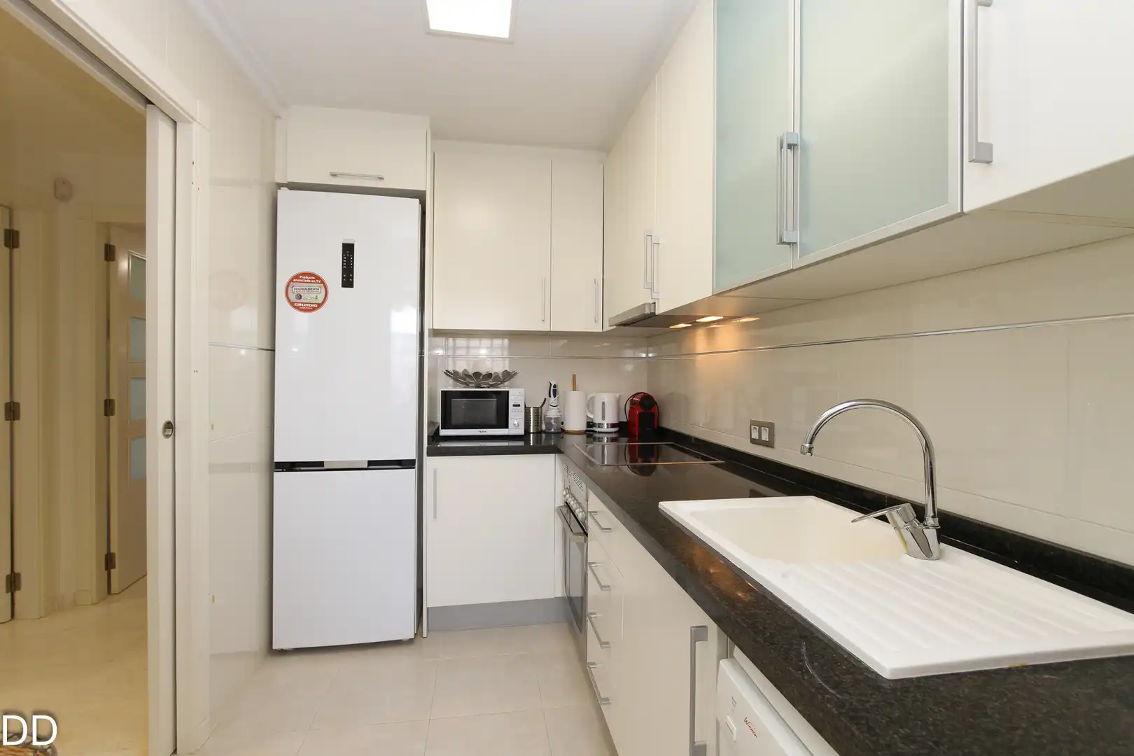 Cocina de Apartamento de alquiler en Dénia con Aire acondicionado, Terraza y Amueblado