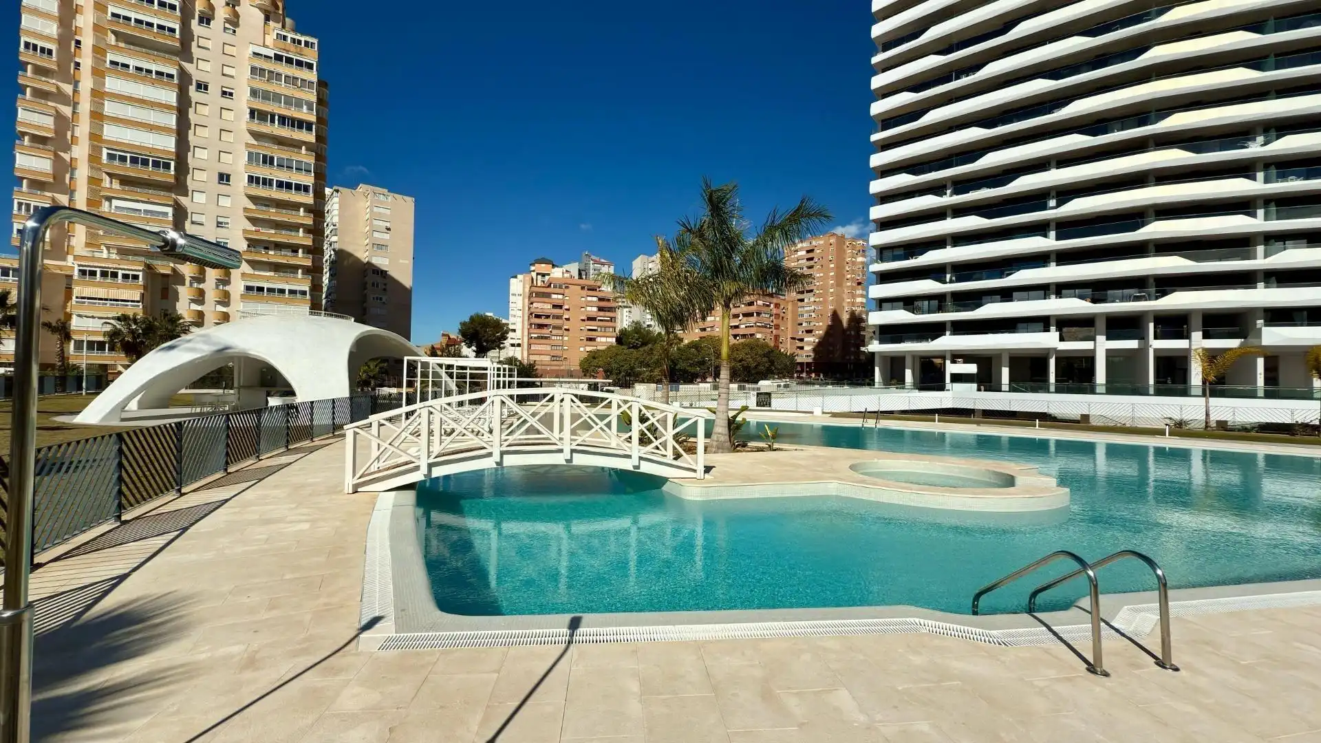 Swimming pool of Flat for sale in Finestrat  with Air Conditioner, Heating and Terrace