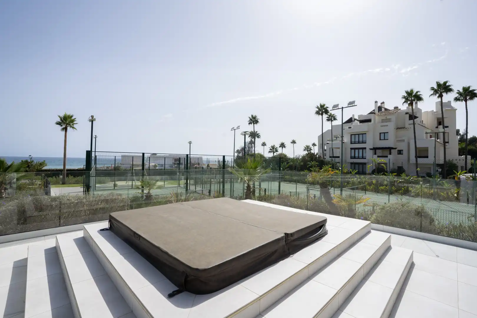 Terraza de Ático de alquiler en Estepona con Aire acondicionado, Calefacción y Terraza