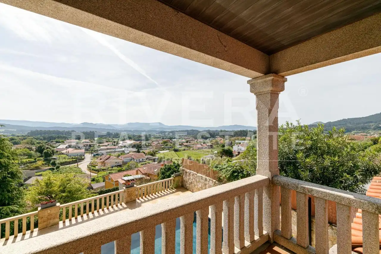 Terraza de Casa o chalet en venta en O Rosal   con Calefacción, Jardín privado y Terraza