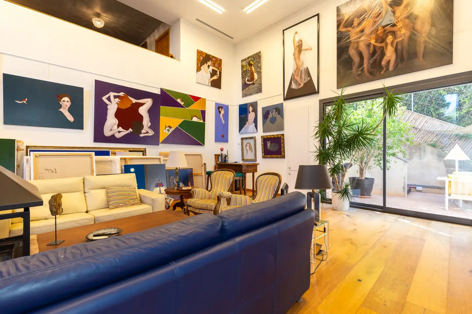 Sala d'estar de Casa o xalet en venda en Sant Cugat del Vallès amb Aire condicionat, Calefacció i Terrassa