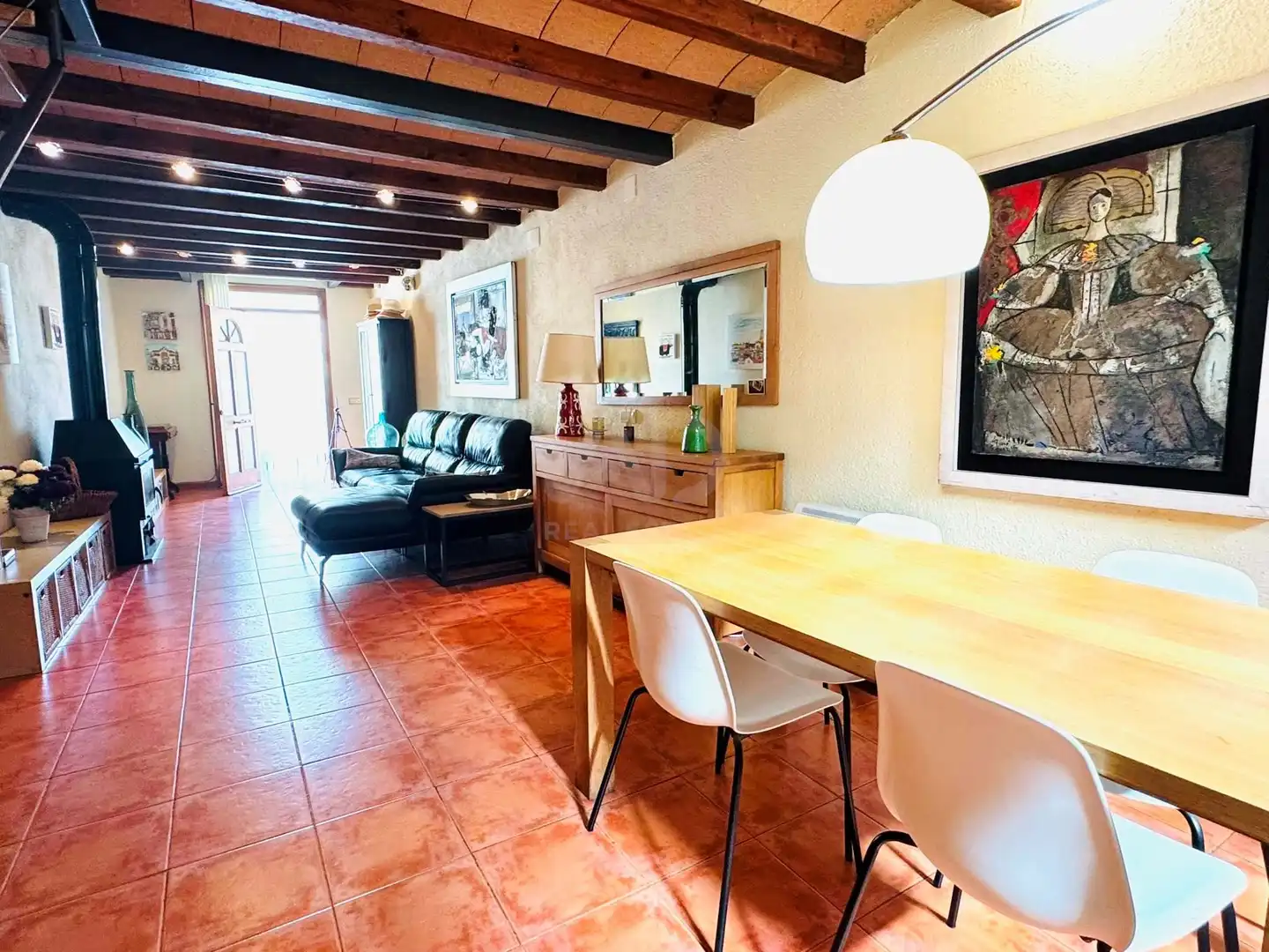 Living room of Detached homes for sale in Perafort  with Air Conditioner and Terrace