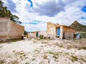 Vista exterior de Finca rústica en venta en Agost con Jardín privado, Terraza y Piscina