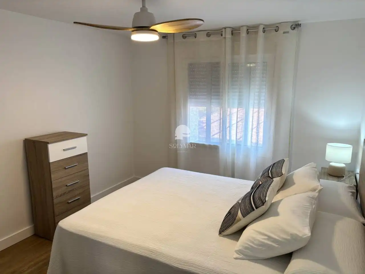 Schlafzimmer von Haus oder Chalet zur Miete in Canillas de Aceituno mit Klimaanlage, Privatgarten und Terrasse