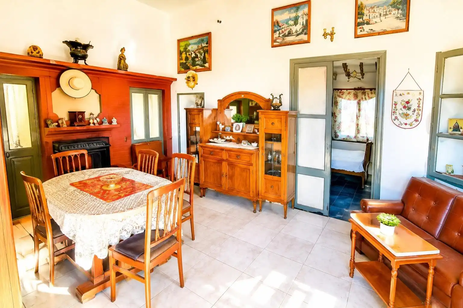 Dining room of Houses for sale in Fuente Álamo de Murcia  with Air Conditioner, Private garden and Terrace