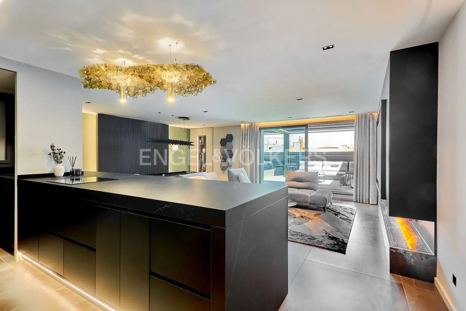 Kitchen of Attic for sale in Barcelona  with Air Conditioner, Heating and Terrace