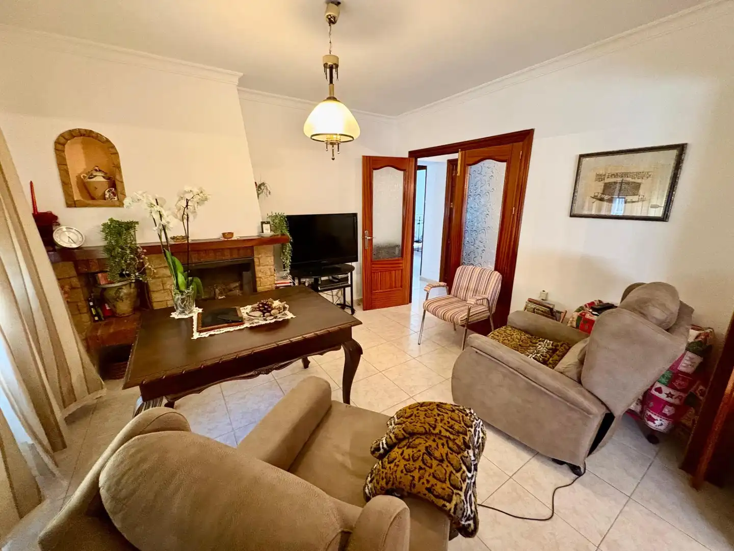 Sala de estar de Finca rústica en venta en Lorca con Aire acondicionado