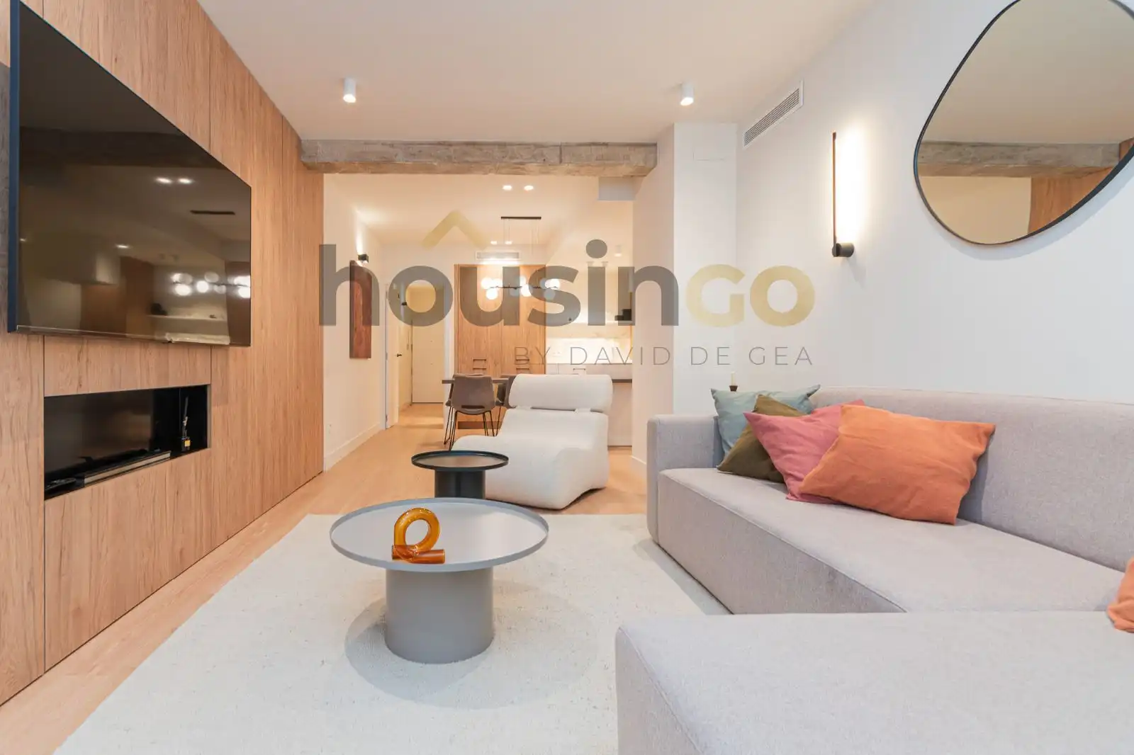 Wohnzimmer von Wohnung zum Verkauf in Madrid mit Klimaanlage, Heizung und Parkett