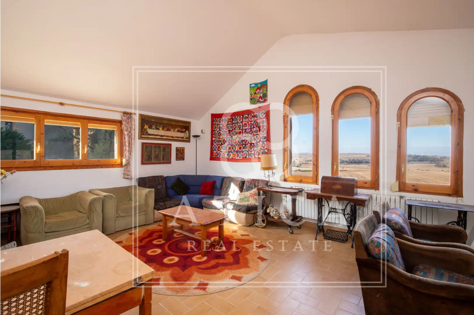 Sala de estar de Casa o chalet en venta en Ossó de Sió con Aire acondicionado, Calefacción y Jardín privado