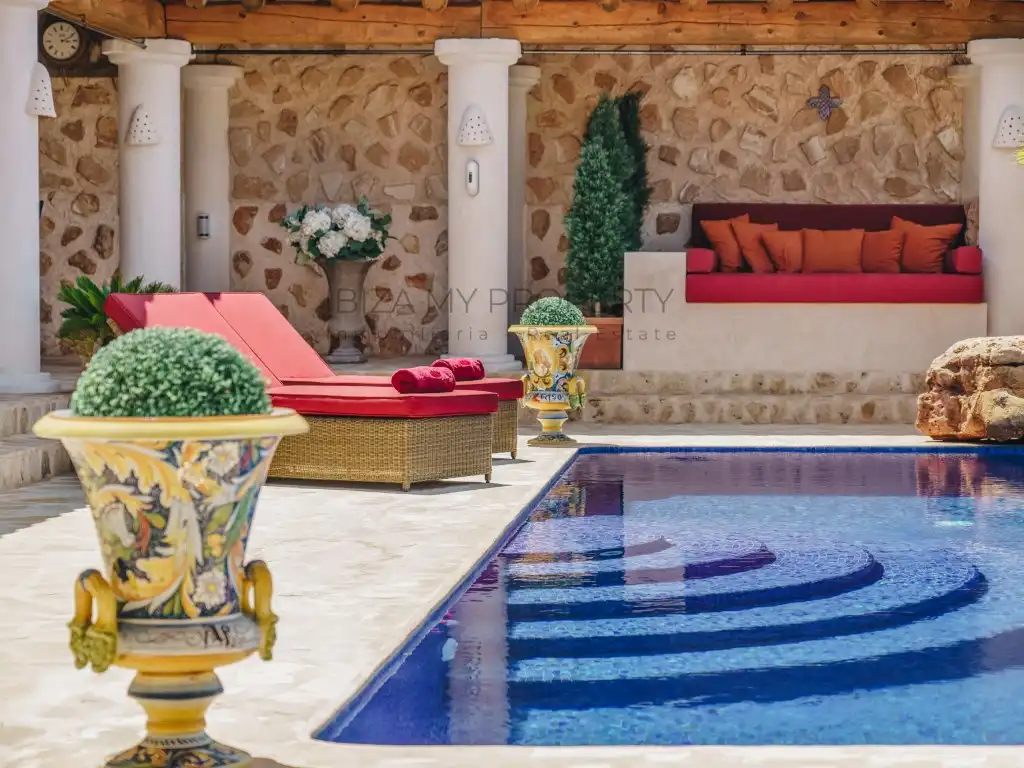 Terrassa de Casa o xalet de lloguer en Santa Eulària des Riu