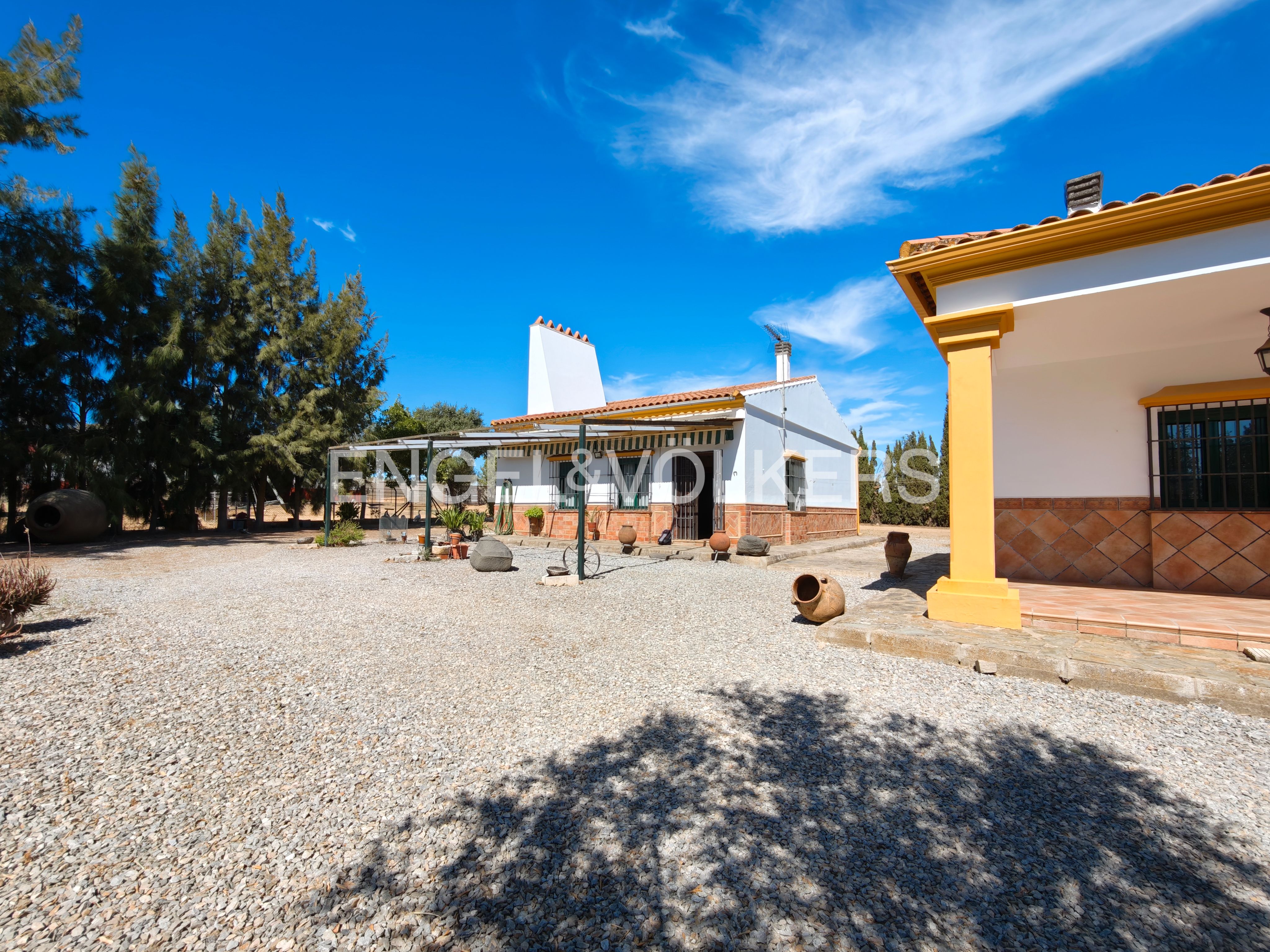 Vista exterior de Finca rústica en venda en Llerena amb Calefacció, Jardí privat i Traster