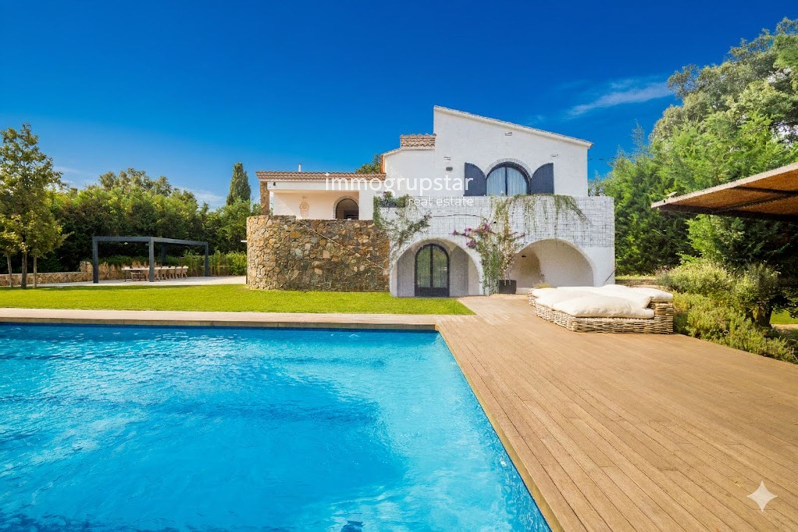 Exterior view of House or chalet for sale in Calonge i Sant Antoni  with Air Conditioner, Heating and Private garden