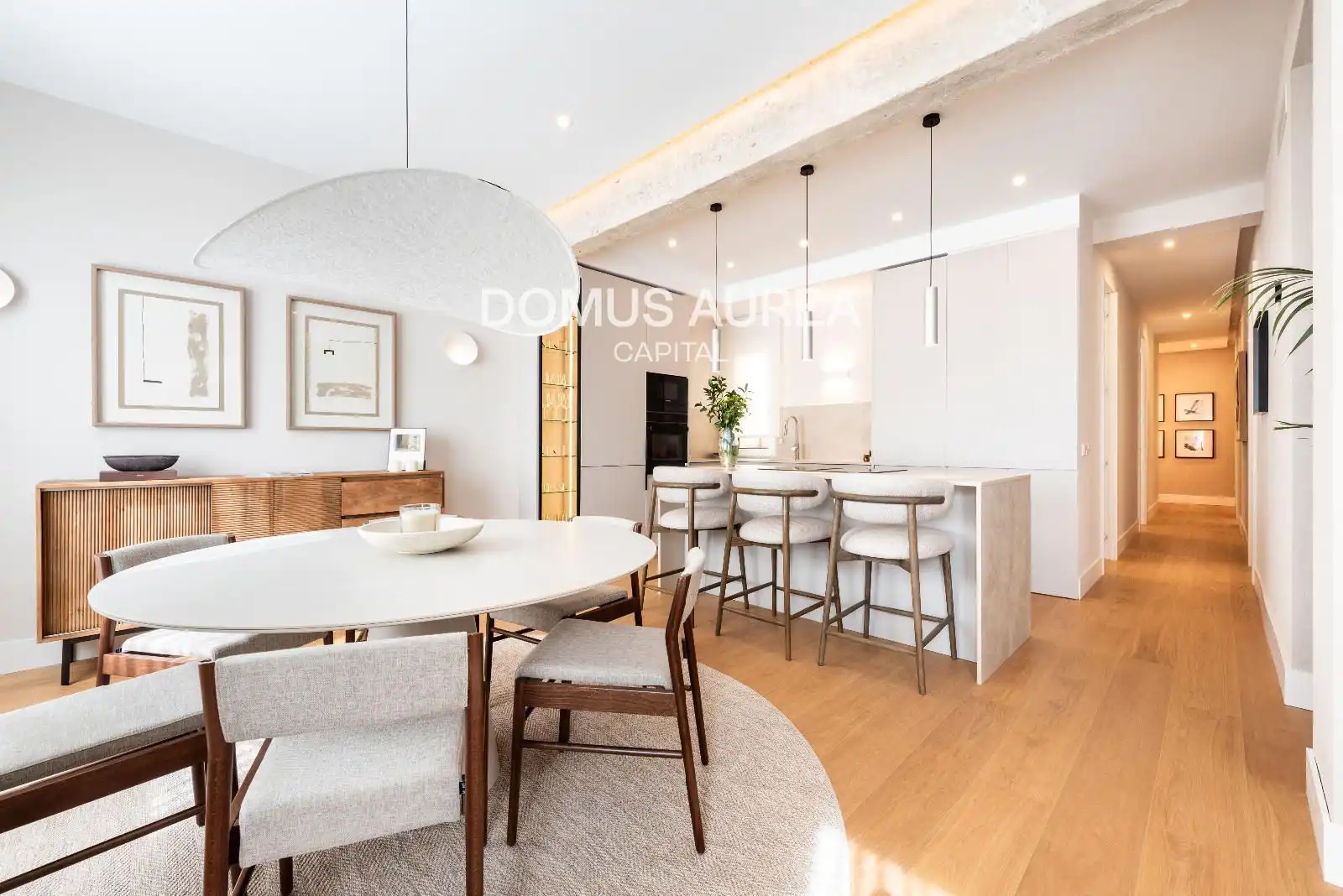 Esszimmer von Wohnung zum Verkauf in Madrid mit Klimaanlage, Parkett und Möbliert