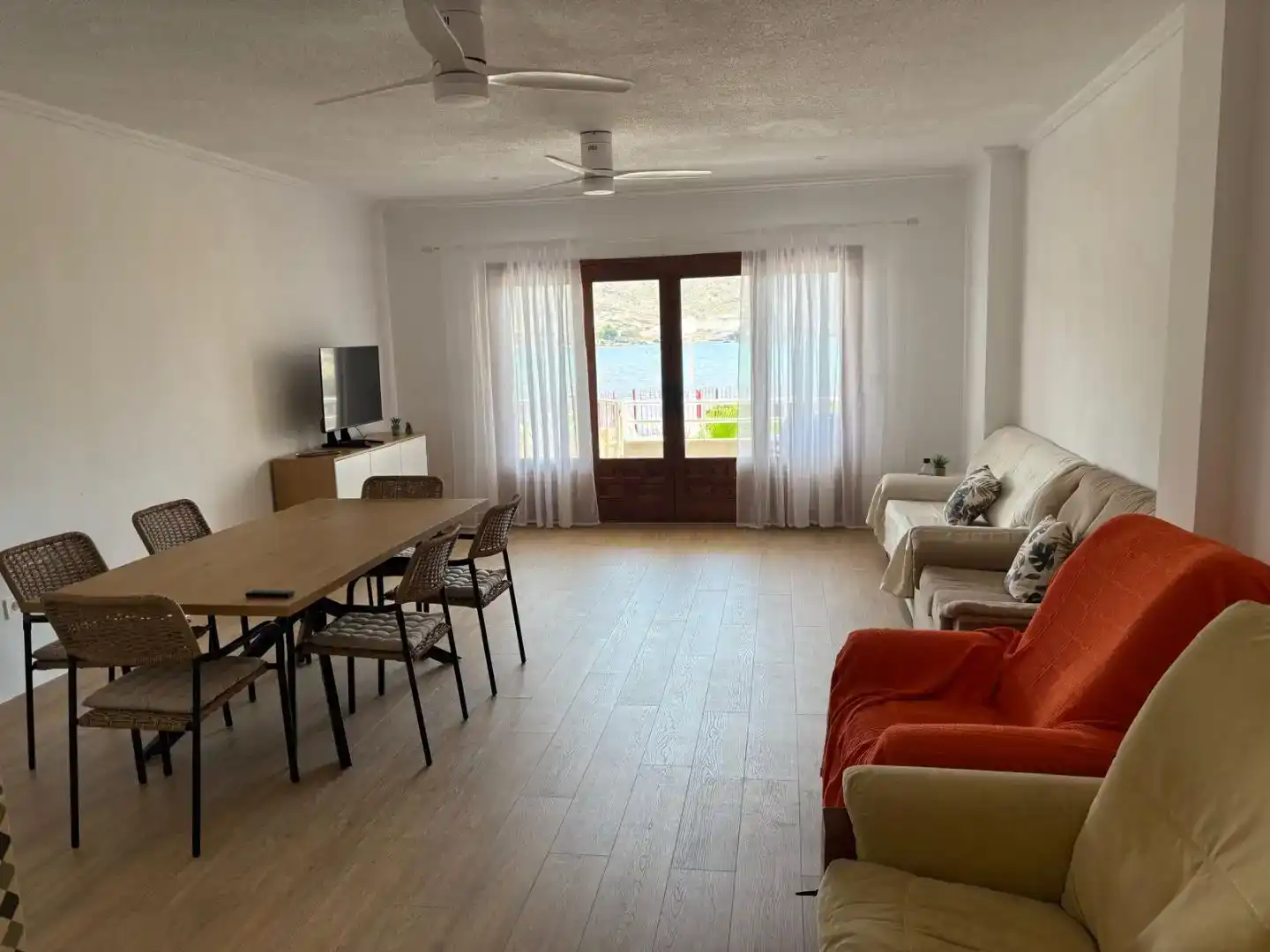 Wohnzimmer von Erdgeschoss zur Miete in Águilas mit Klimaanlage und Möbliert