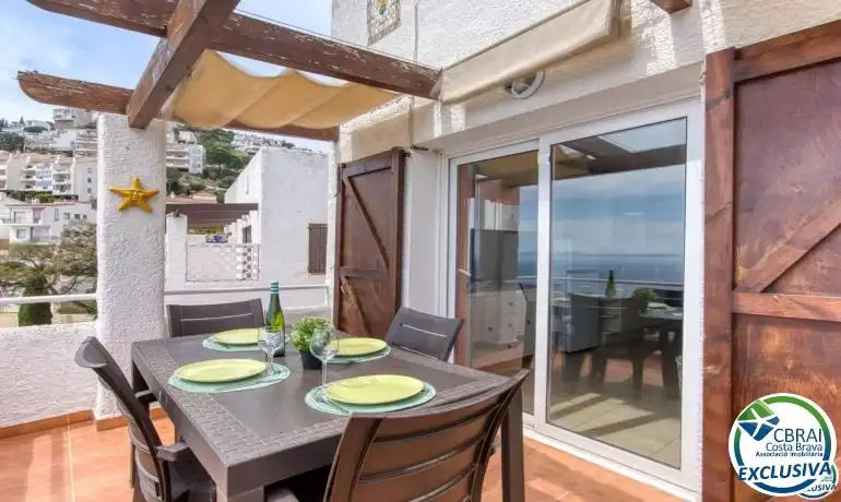 Terraza de Finca rústica en venta en Roses con Calefacción, Amueblado y Piscina comunitaria