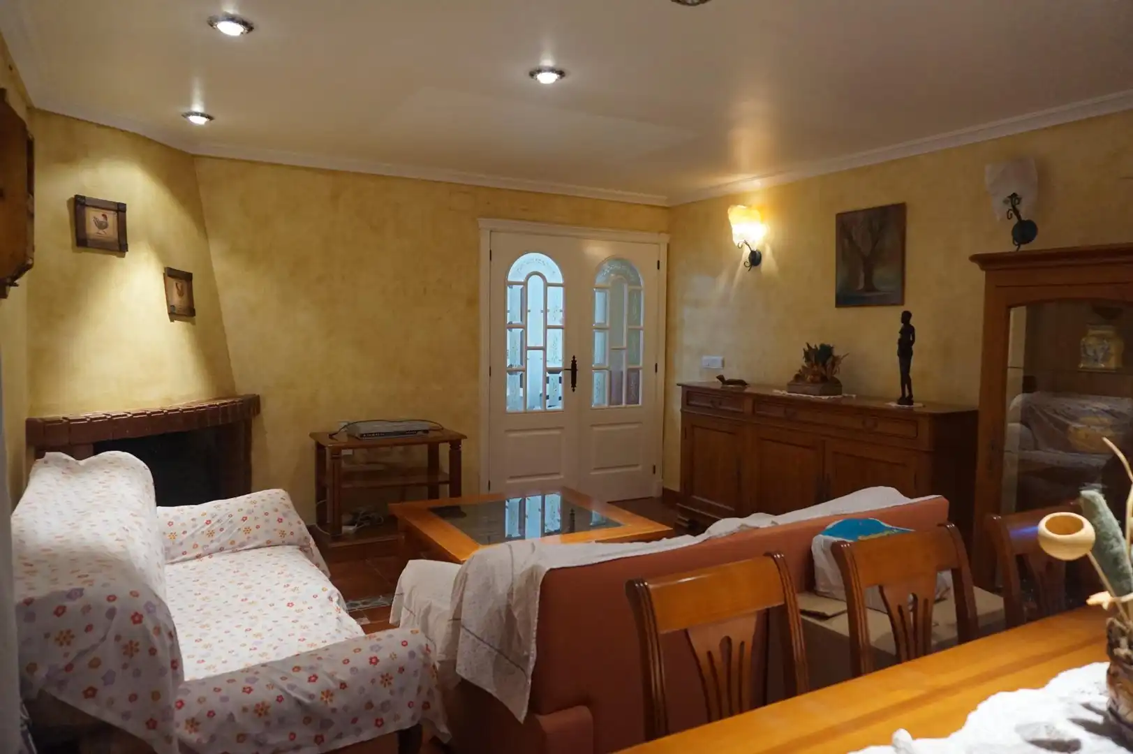 Sala d'estar de Casa o xalet en venda en Elche / Elx amb Jardí privat, Terrassa i Traster