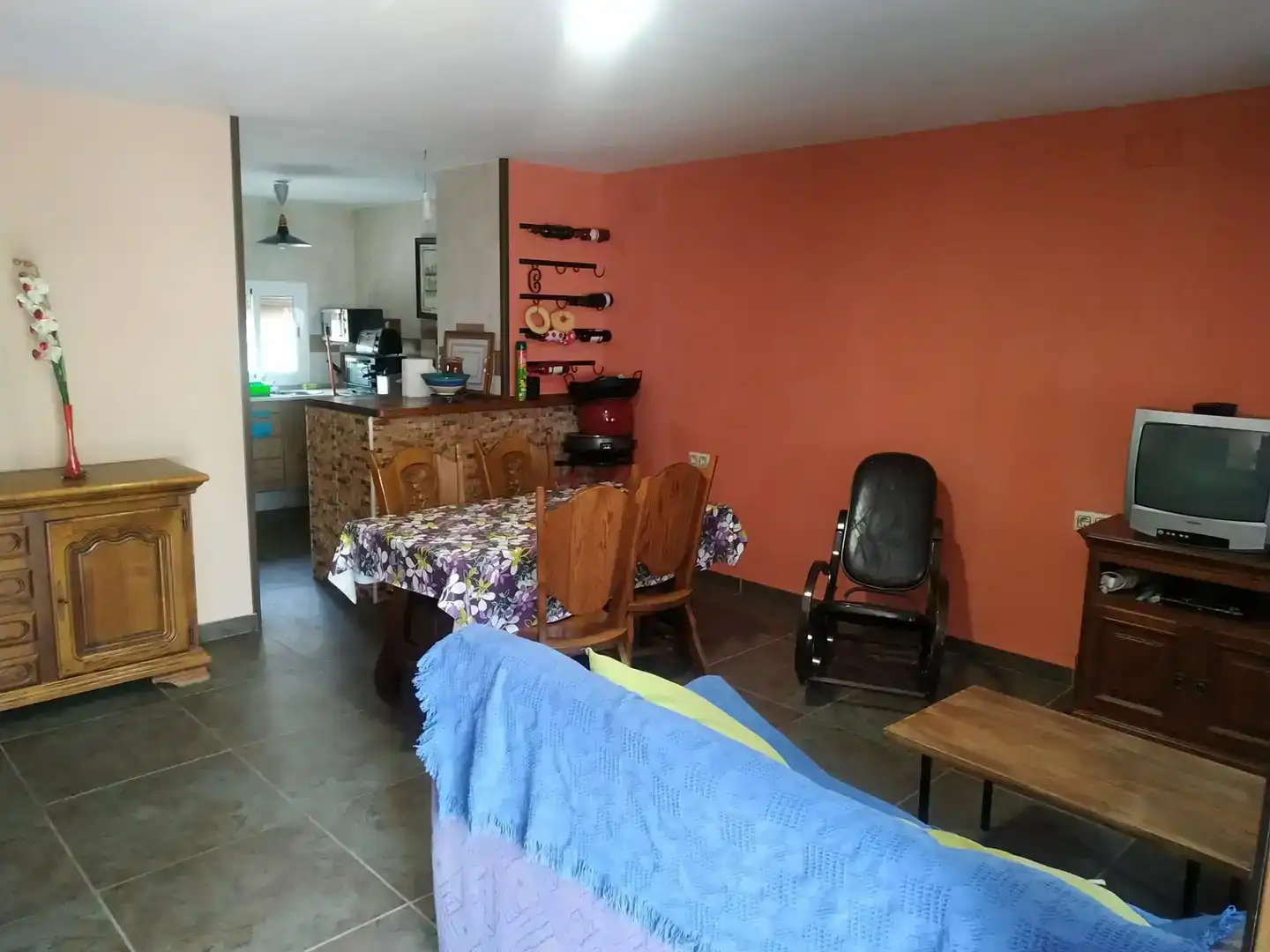 Sala d'estar de Casa adosada en venda en Lucainena de las Torres amb Aire condicionat, Parquet i Traster