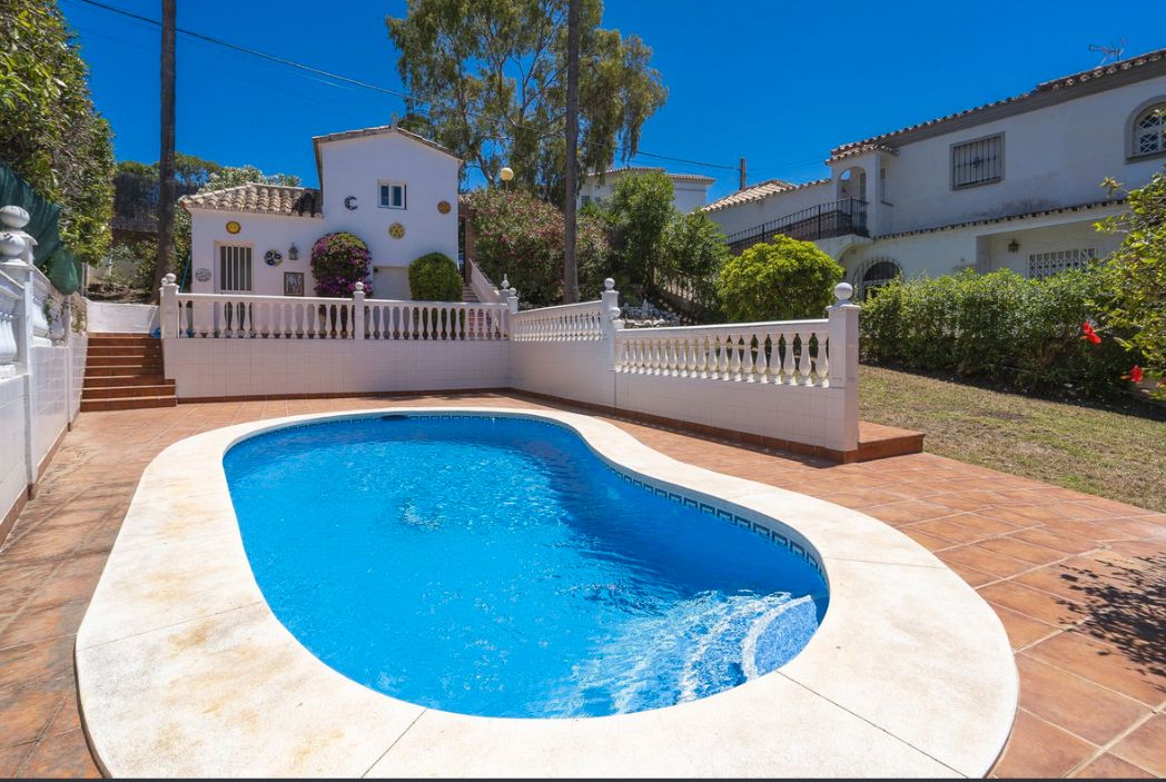 Swimming pool of House or chalet for sale in Mijas  with Private garden, Terrace and Storage room