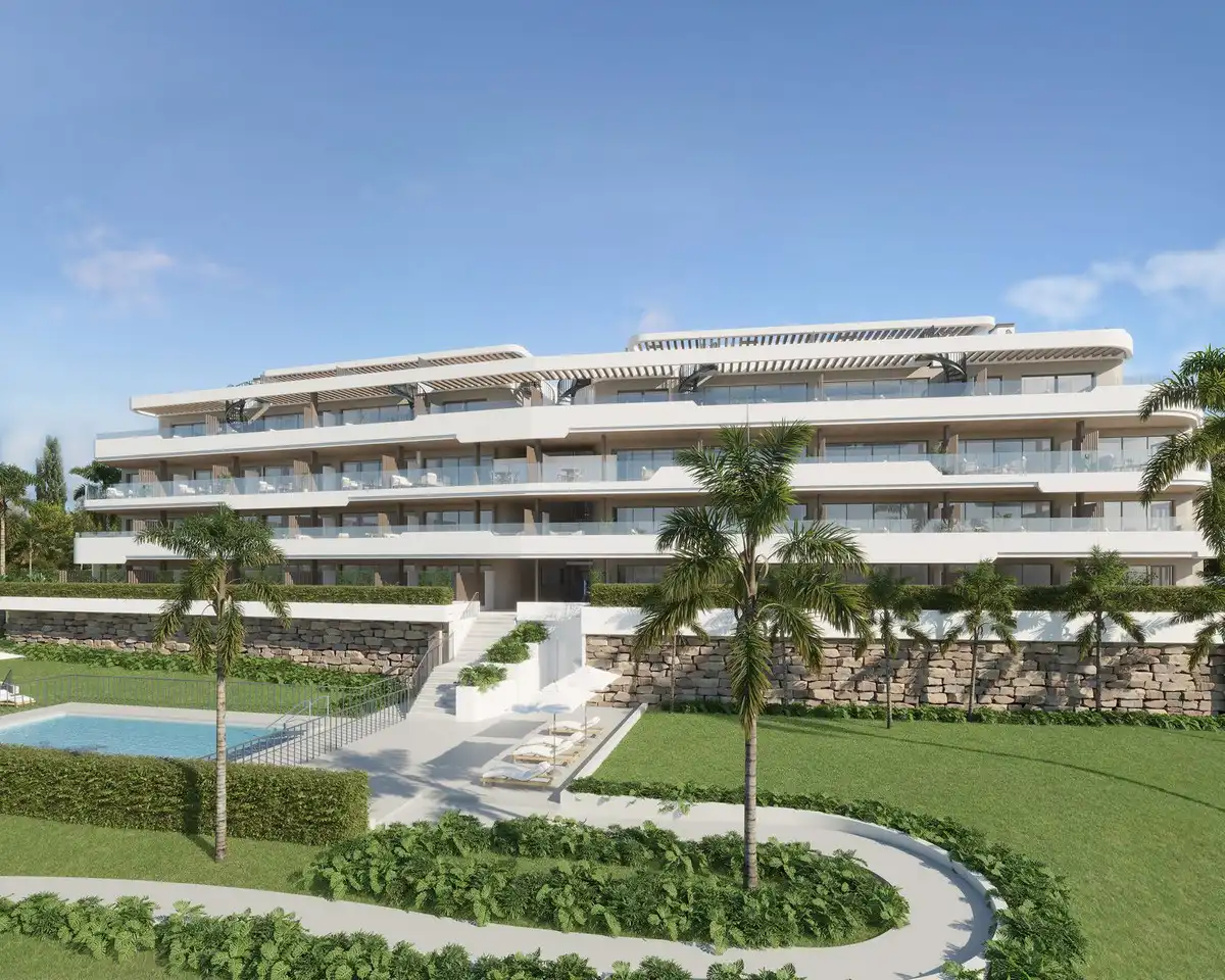 Vista exterior de Apartamento en venta en Manilva con Aire acondicionado, Terraza y Trastero