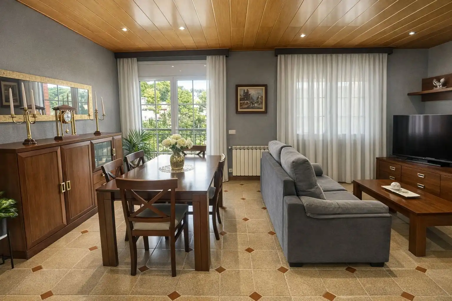 Sala d'estar de Casa o xalet en venda en Rubí amb Calefacció, Jardí privat i Terrassa