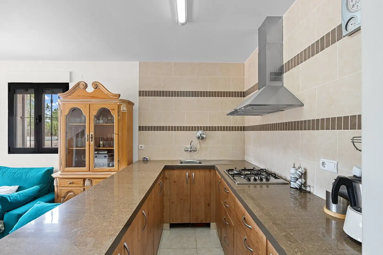 Cocina de Casa o chalet en venta en Alicante / Alacant con Aire acondicionado, Jardín privado y Terraza