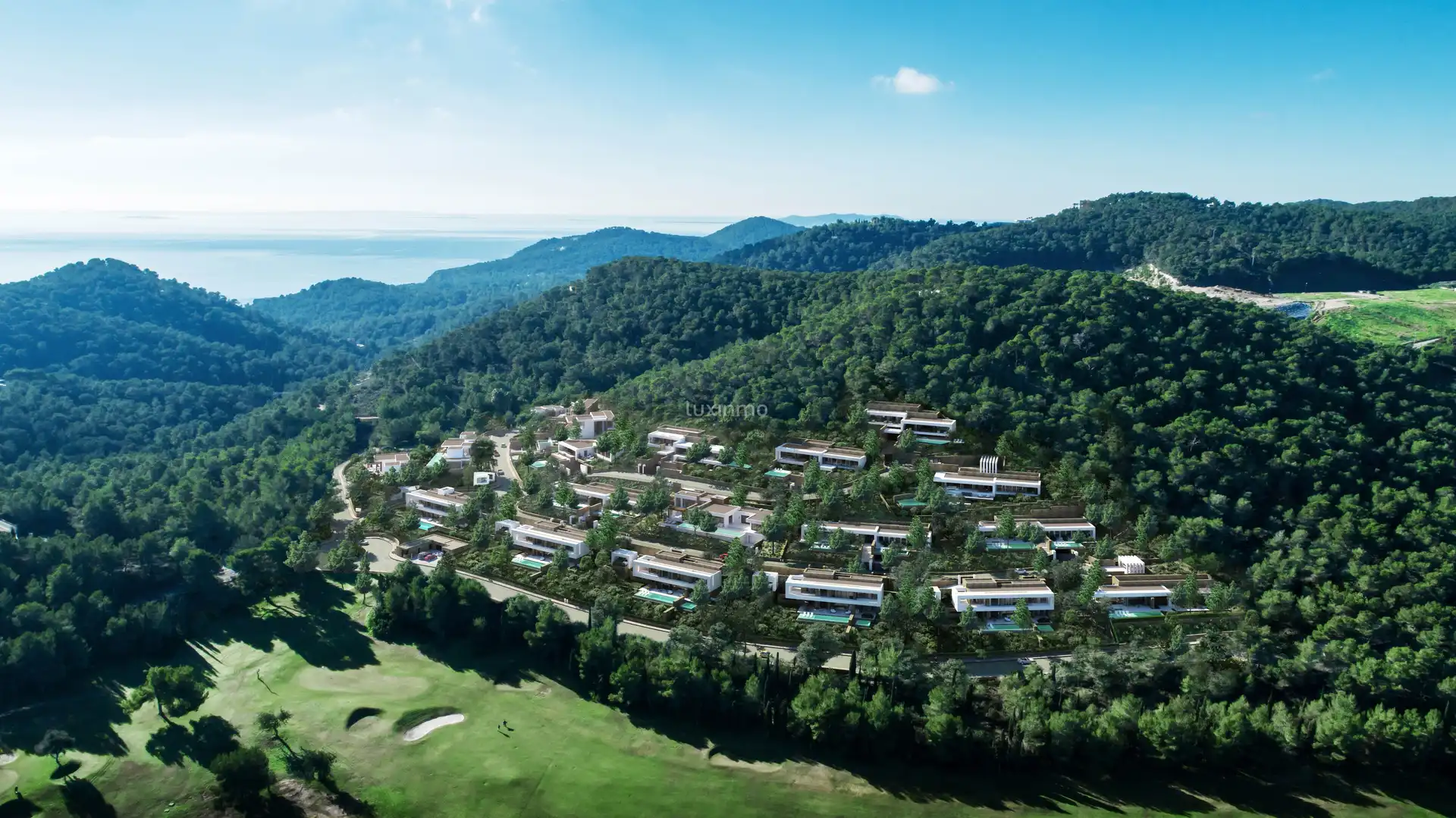 Vista exterior de Casa o xalet en venda en Santa Eulària des Riu amb Aire condicionat, Calefacció i Terrassa