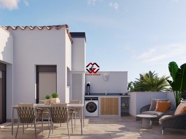 Maison mitoyenne avec piscine à vendre à Mar Menor Golf
