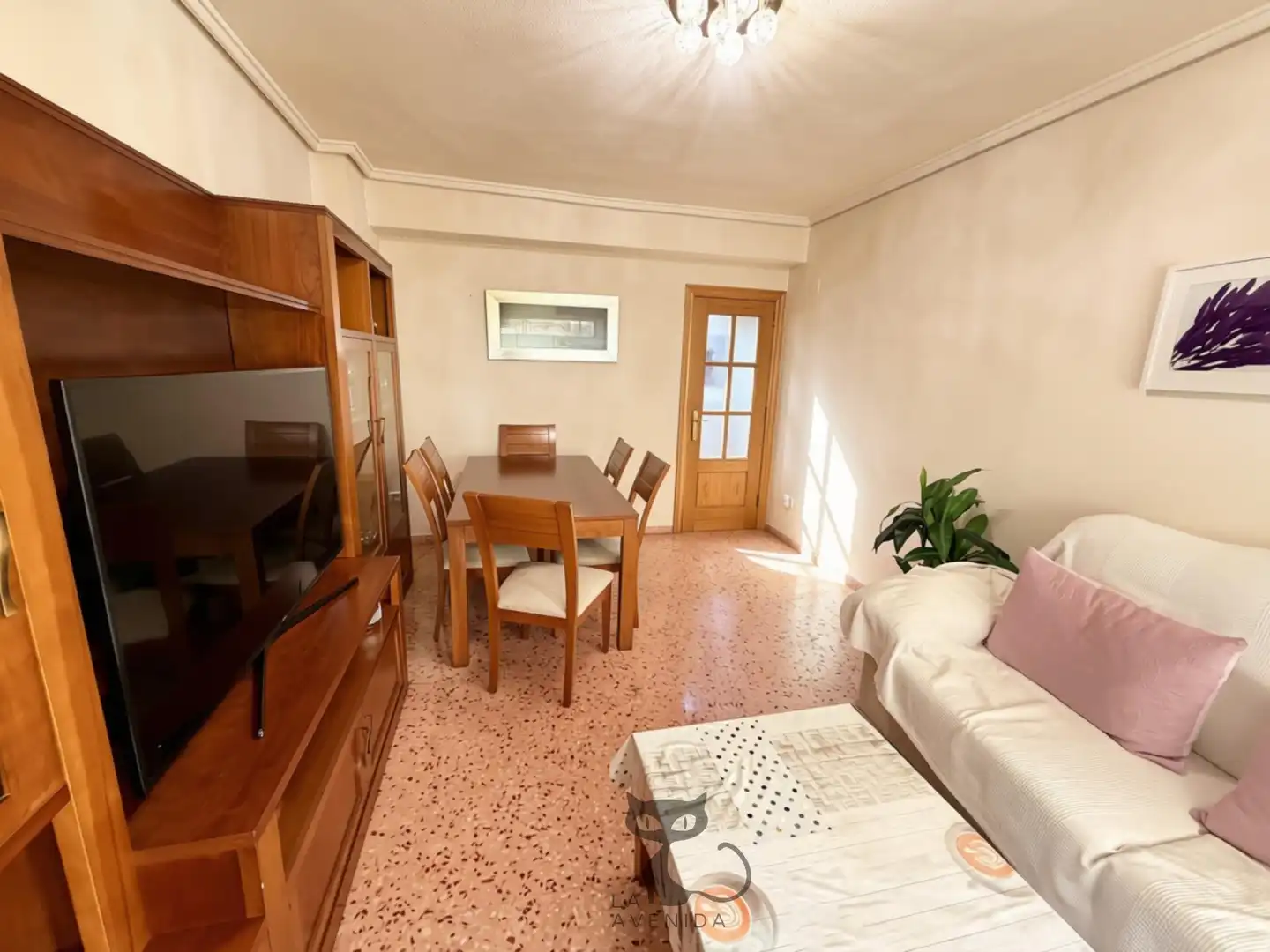 Wohnzimmer von Wohnungen zum Verkauf in Valencia mit Klimaanlage, Terrasse und Balkon