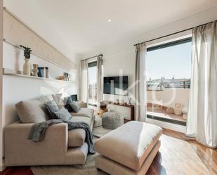 Living room of Apartment to rent in  Barcelona Capital  with Air Conditioner, Heating and Terrace