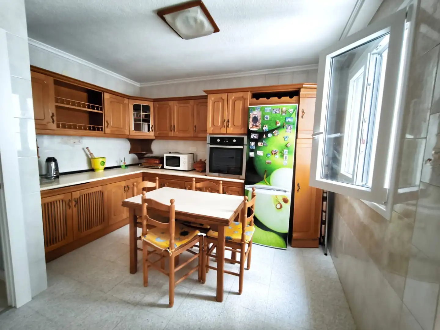 Kitchen of Flat for rent in Albacete  with Heating, Furnished and Balcony