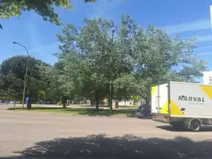 Parkplatz von Wohnung zur Miete in Burgos mit Heizung, Parkett und Terrasse
