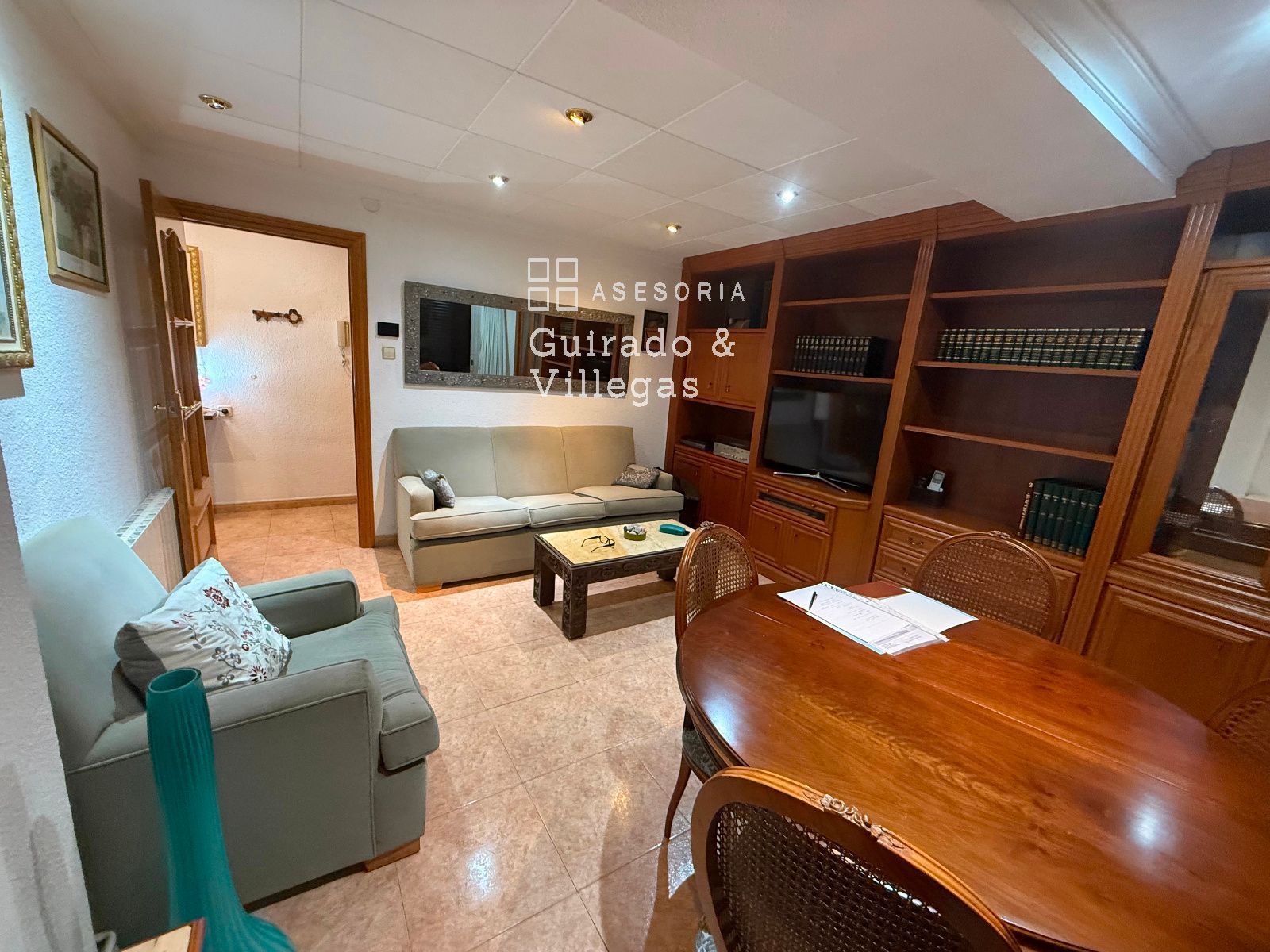 Living room of Flat for sale in  Barcelona Capital  with Air Conditioner, Heating and Furnished