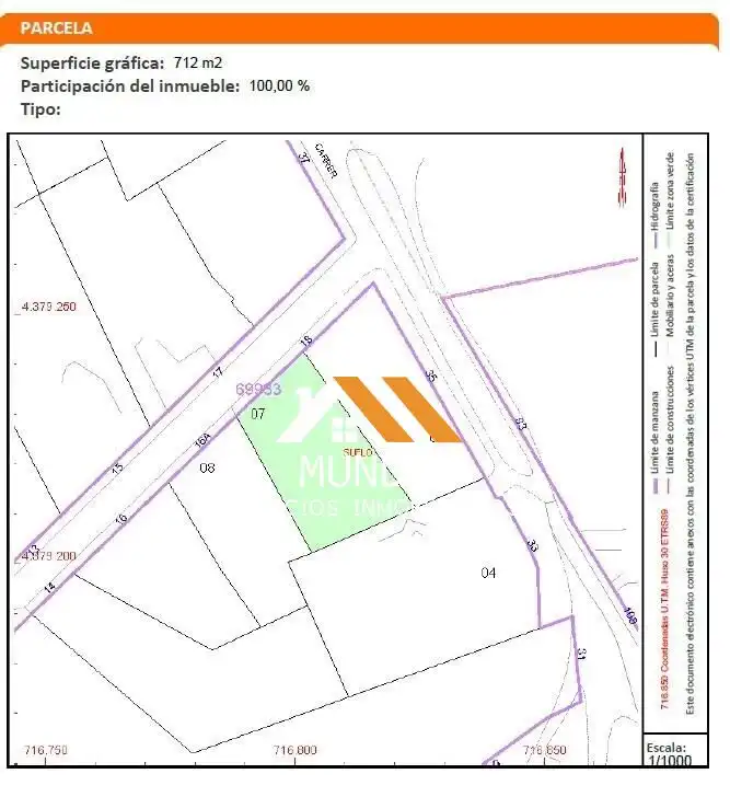 Residential land for sale in La Cañada