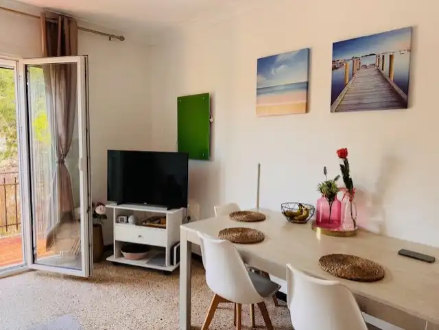 Dining room of Flat for sale in Manacor  with Air Conditioner, Furnished and Balcony