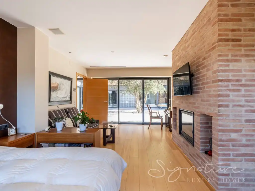 Sala d'estar de Casa o xalet en venda en Sant Cugat del Vallès amb Aire condicionat, Calefacció i Terrassa