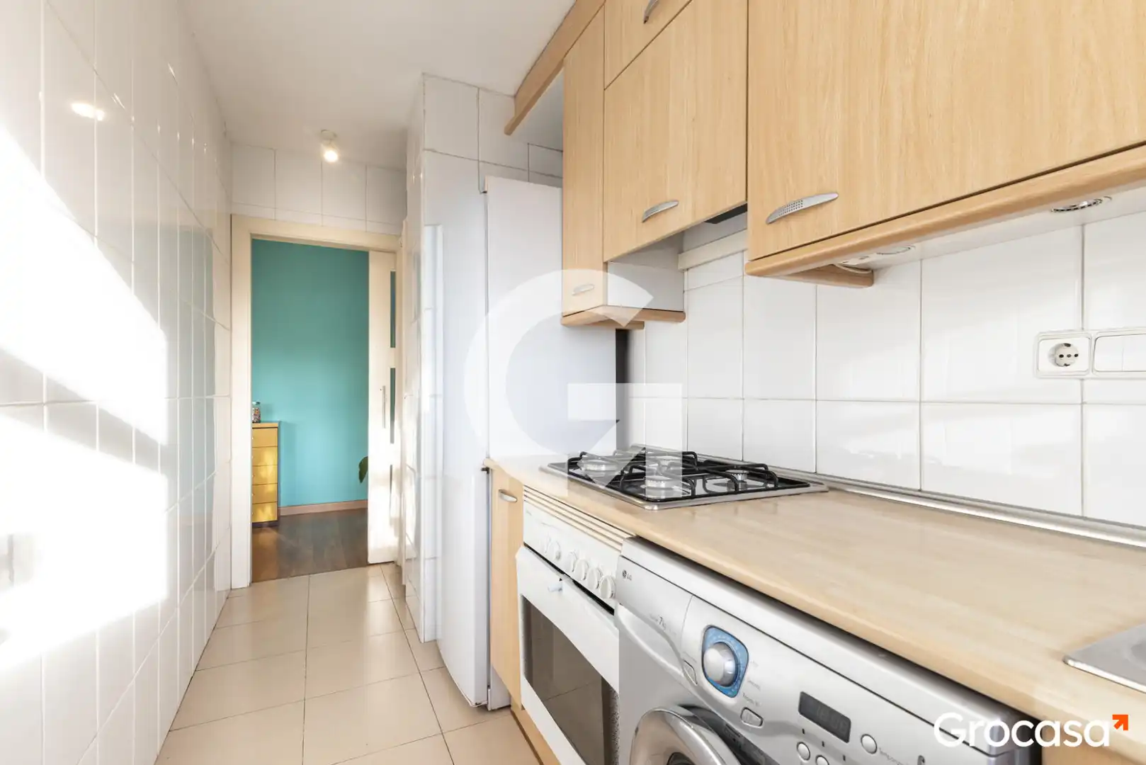 Kitchen of Flat for sale in Sant Feliu de Llobregat  with Air Conditioner, Heating and Furnished