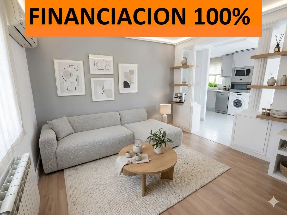 Living room of Flat for sale in Zaragoza  with Air Conditioner, Heating and Parquet flooring