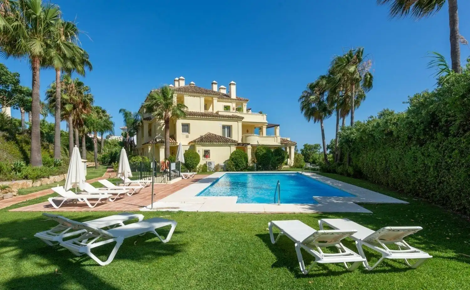 Garten von Wohnungen zum Verkauf in Casares mit Klimaanlage, Heizung und Privatgarten