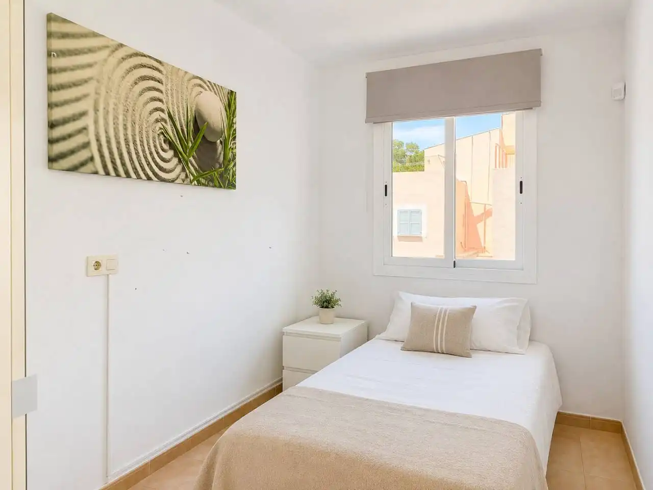 Schlafzimmer von Wohnung zum Verkauf in Pollença mit Klimaanlage, Möbliert und Balkon