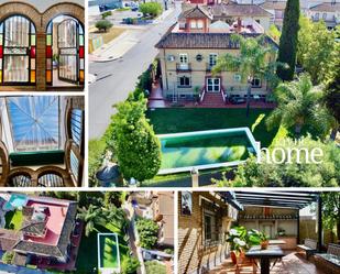 Vista exterior de Casa o xalet en venda en Gelves amb Aire condicionat, Jardí privat i Terrassa
