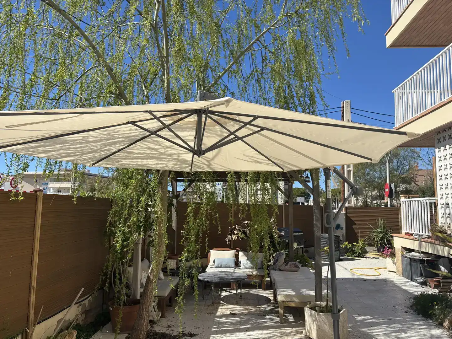 Terrace of Flat for sale in Vilanova i la Geltrú  with Air Conditioner, Swimming Pool and Balcony